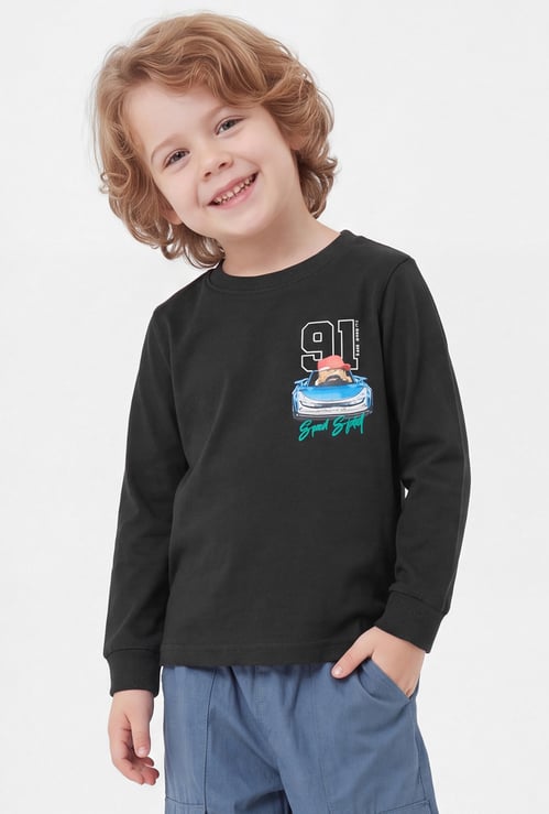 Boys Cars Printed T-shirt