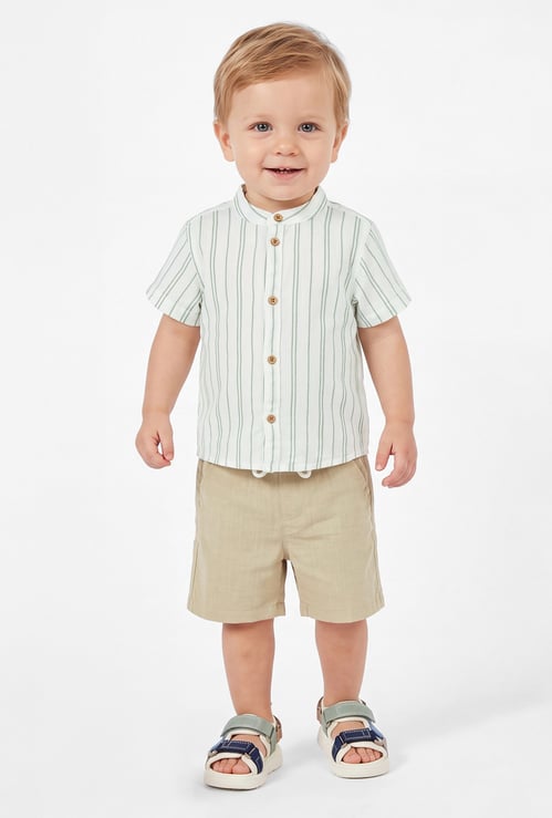 Boys Striped Shorts Set