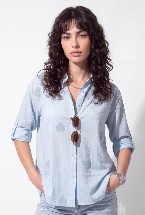 URB_N Women Embroidered Shirt