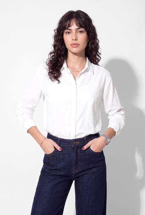 URB_N Women Embroidered Shirt