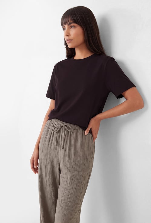 Women Textured T-shirt