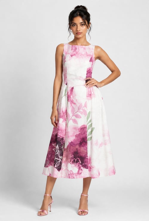 Women Printed A-line Dress