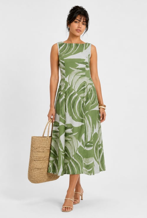 Women Printed A-Line Dress