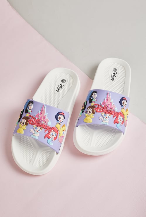 Girls Disney Printed Sliders