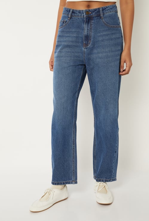 Women Washed Denim Jeans