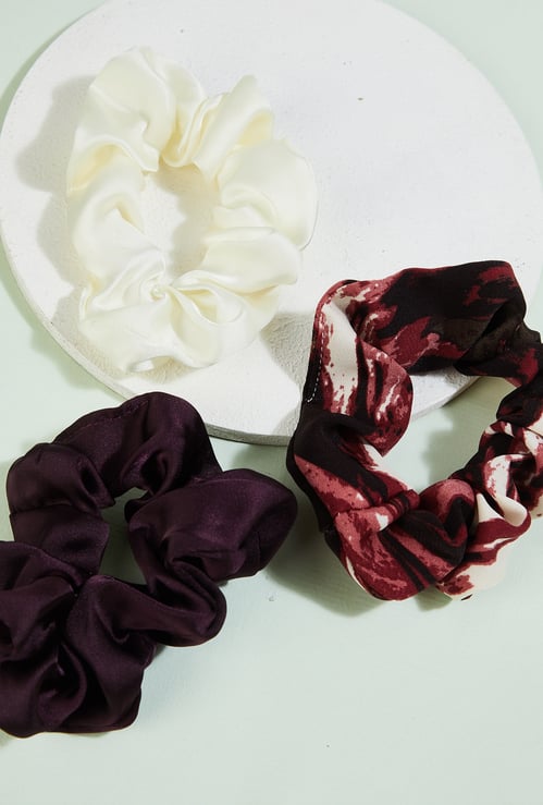 Women Assorted Scrunchies - Pack of 3