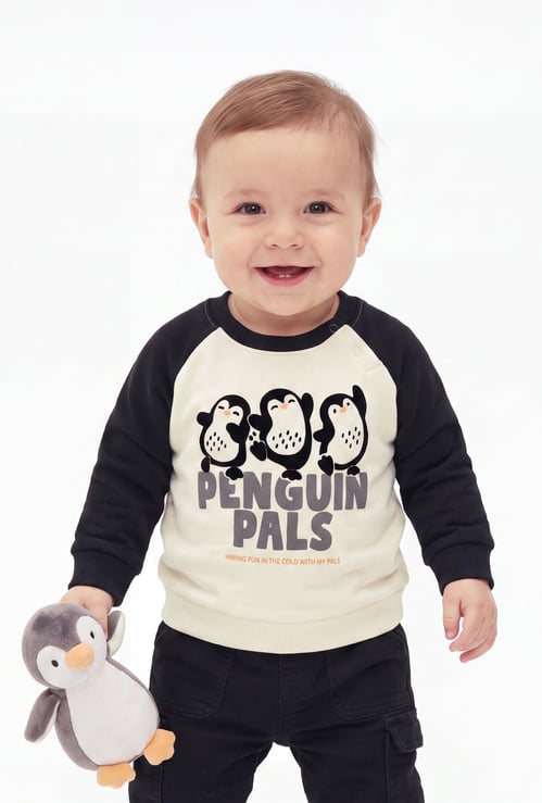 Boys Penguin Print Sweatshirt