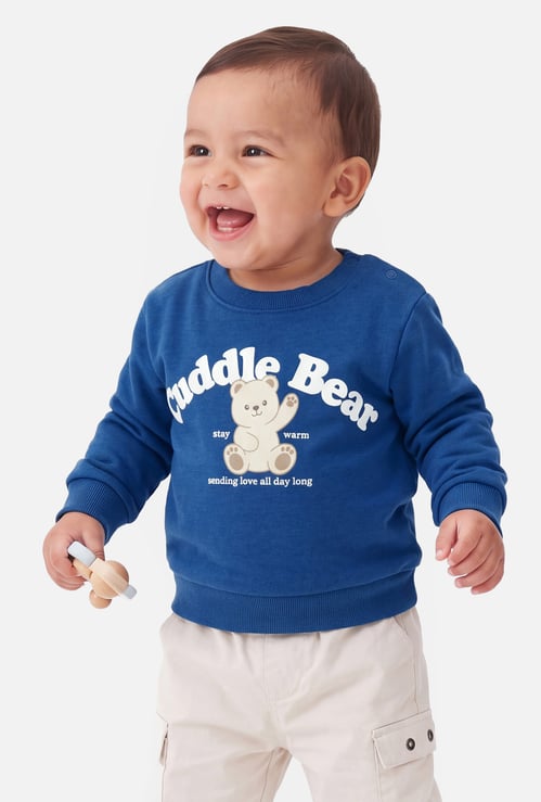 Boys Cuddle Bear Pullover Sweatshirt