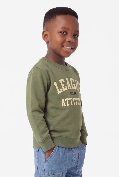 Boys Printed Pullover Sweatshirt