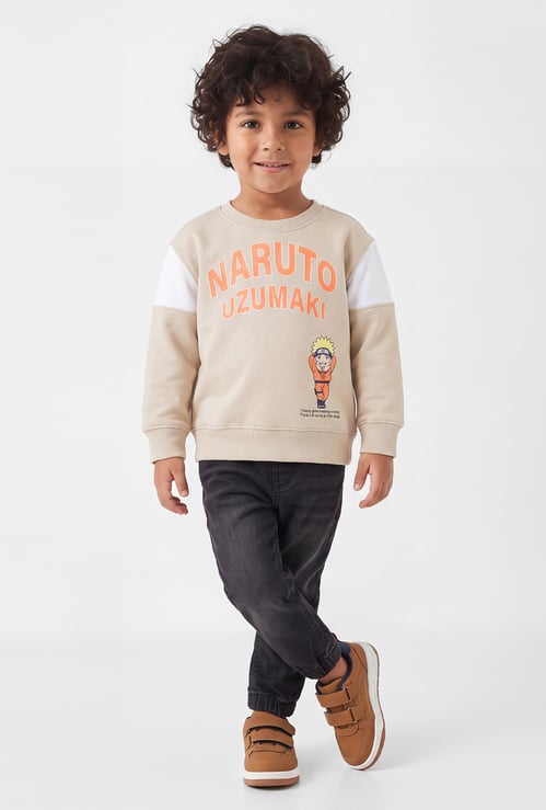Boys Naruto Uzumaki Print Sweatshirt