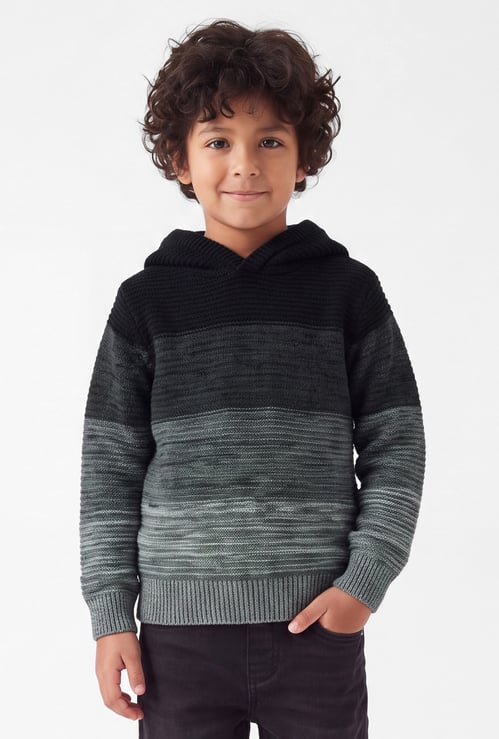 Boys Ombre Hooded Sweater