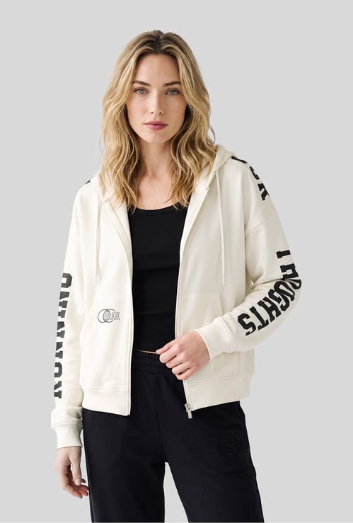 Women Printed Hooded Sports Jacket