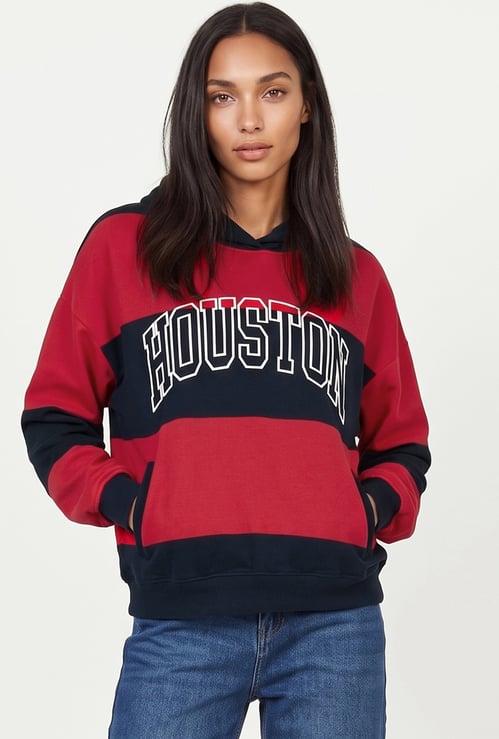 Women Printed Sports Hoodie