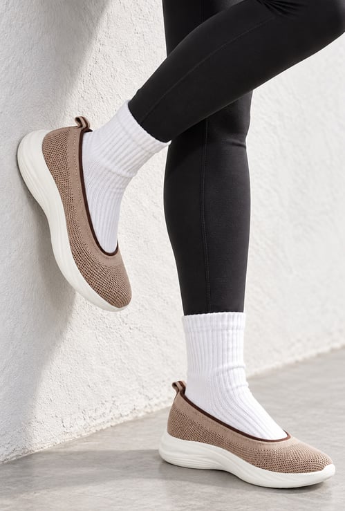 Women Knit Slip-On Sports Shoes