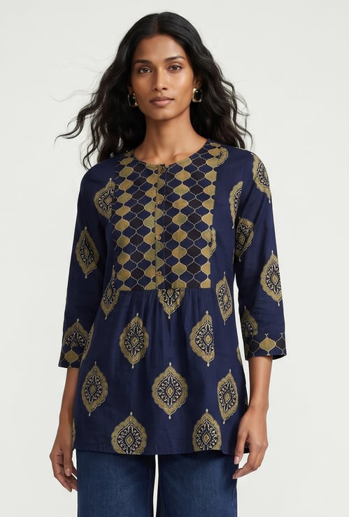 Women Printed Straight Kurti