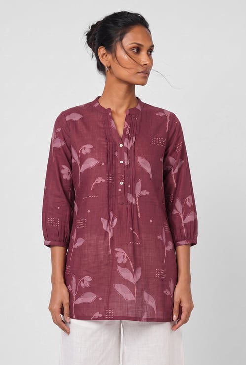 Women Floral Print Straight Kurti