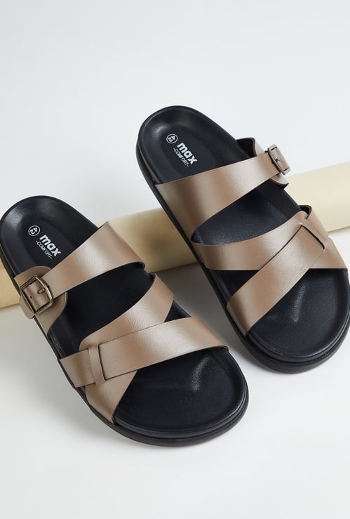 Men Open-Toe Buckle Sandals