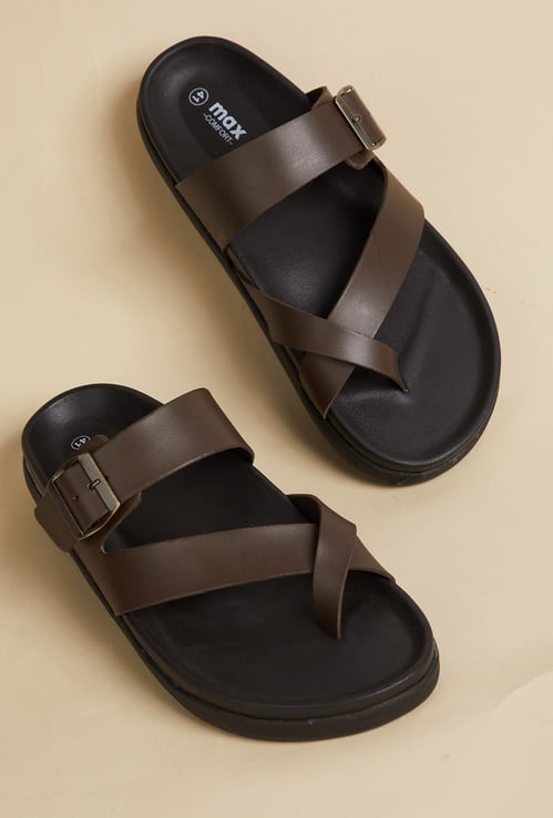 Men Solid One-Toe Sandals