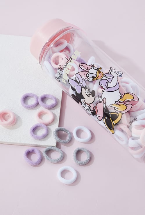Girls Hair Bands in Minnie and Daisy Bottle - Pack of 150