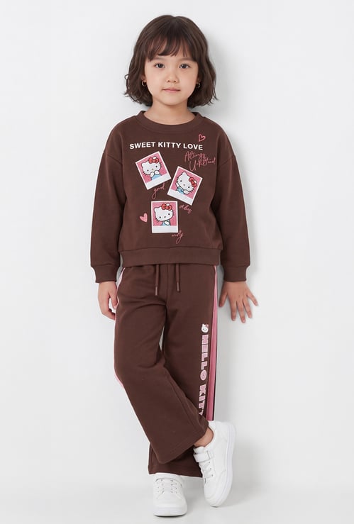 Girls Hello Kitty Print Trousers Set