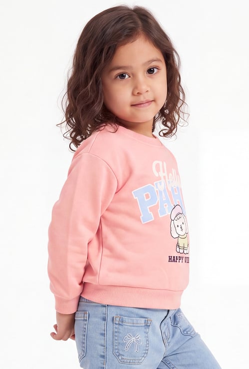 Girls Printed Sweatshirt