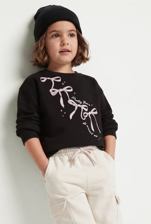 Girls Printed Sweatshirt