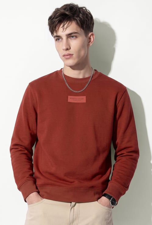 URB_N Men Solid Sweatshirt