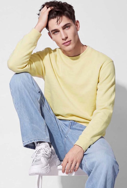URB_N Men Solid Sweatshirt