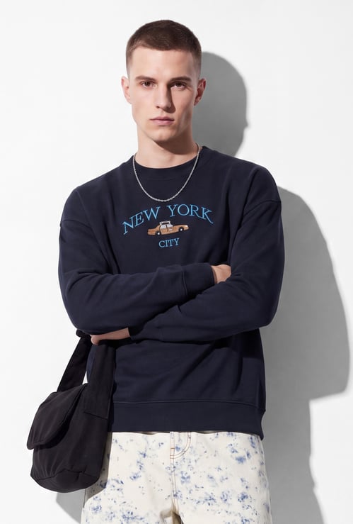 URB_N Men Embroidered Sweatshirt