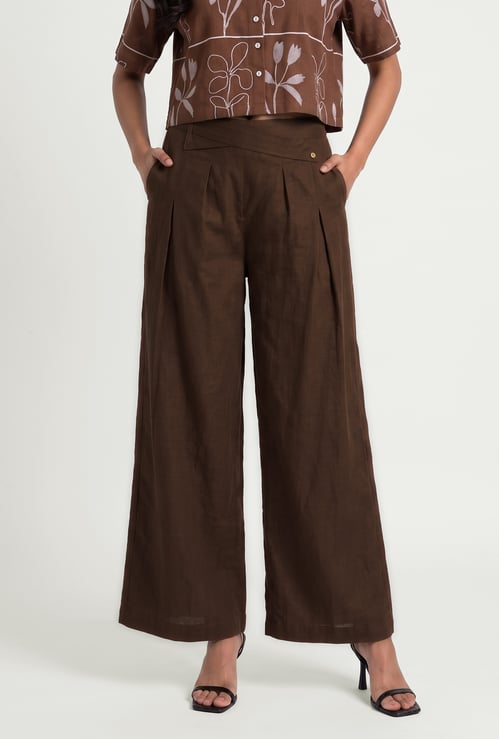 Women Criss-Cross Flap Palazzo