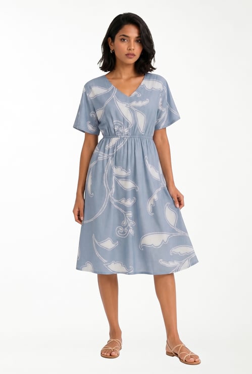 Women Printed Knee-Length Dress