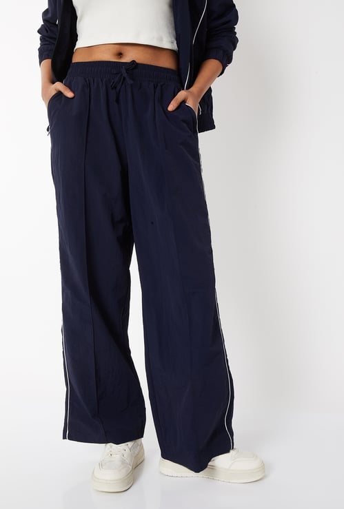 Women Wide-Leg Sports Track Pants