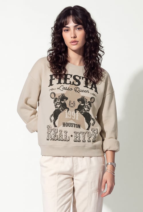 URB_N Women Printed Sweatshirt