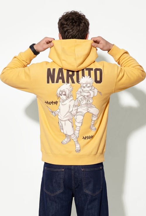 URB_N Men Naruto Print Hoodie