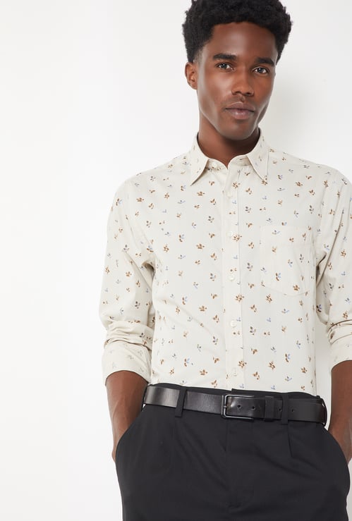 Men Printed Slim Fit Shirt