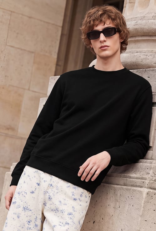 URB_N Men Solid Sweatshirt