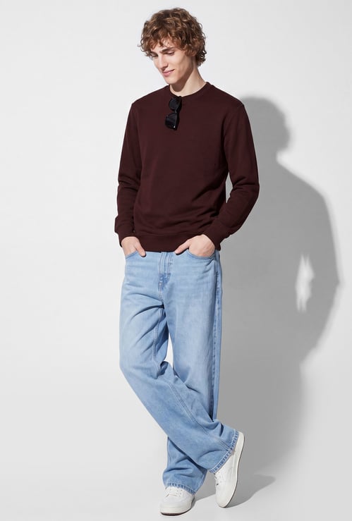URB_N Men Solid Sweatshirt