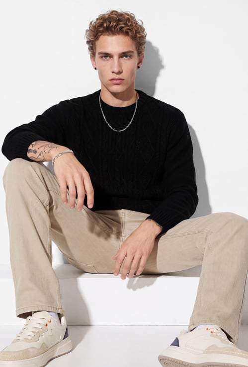 URB_N Men Textured Sweater