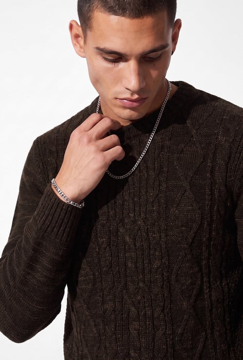 URB_N Men Textured Sweater