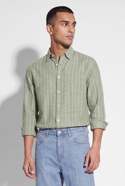 Men Striped Regular Fit Shirt