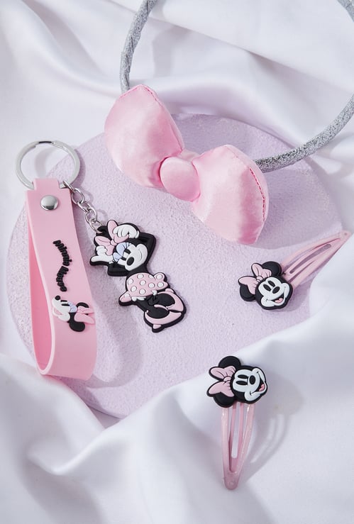 Girls Minnie Mouse Hair Accessory Set - Pack of 4