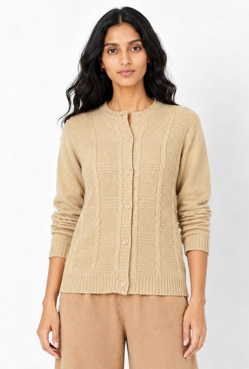 Women Textured Cardigan