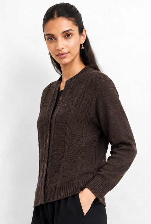 Women Textured Cardigan