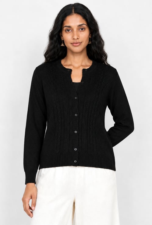 Women Textured Cardigan