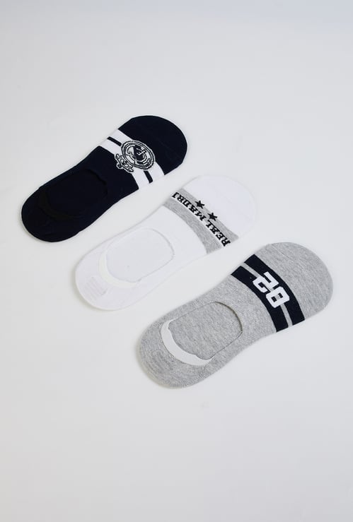 Men Assorted No Show Socks - Pack of 3