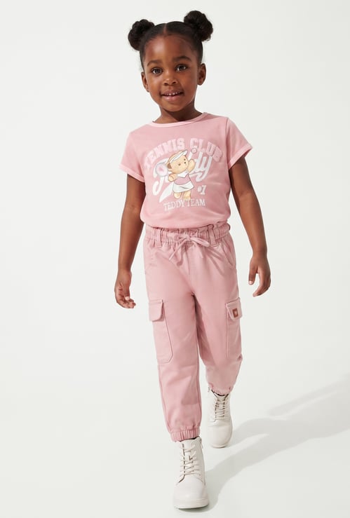 Girls Solid Joggers
