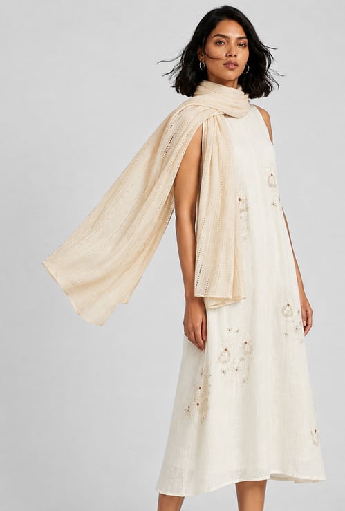 Women Textured Scarf