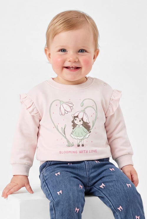 Girls Printed Sweatshirt