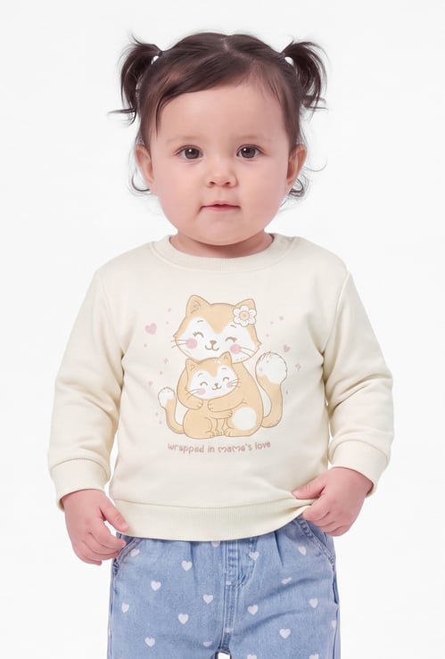 Girls Printed Sweatshirt