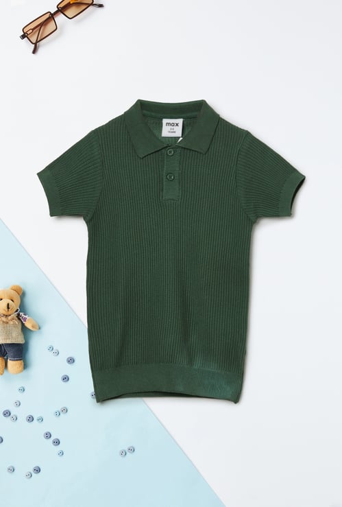 Boys Knit Polo T-shirt